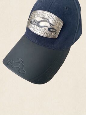 Orange County Choppers Cap Hat Motorcycle Black Navy Metallic Bikercore
